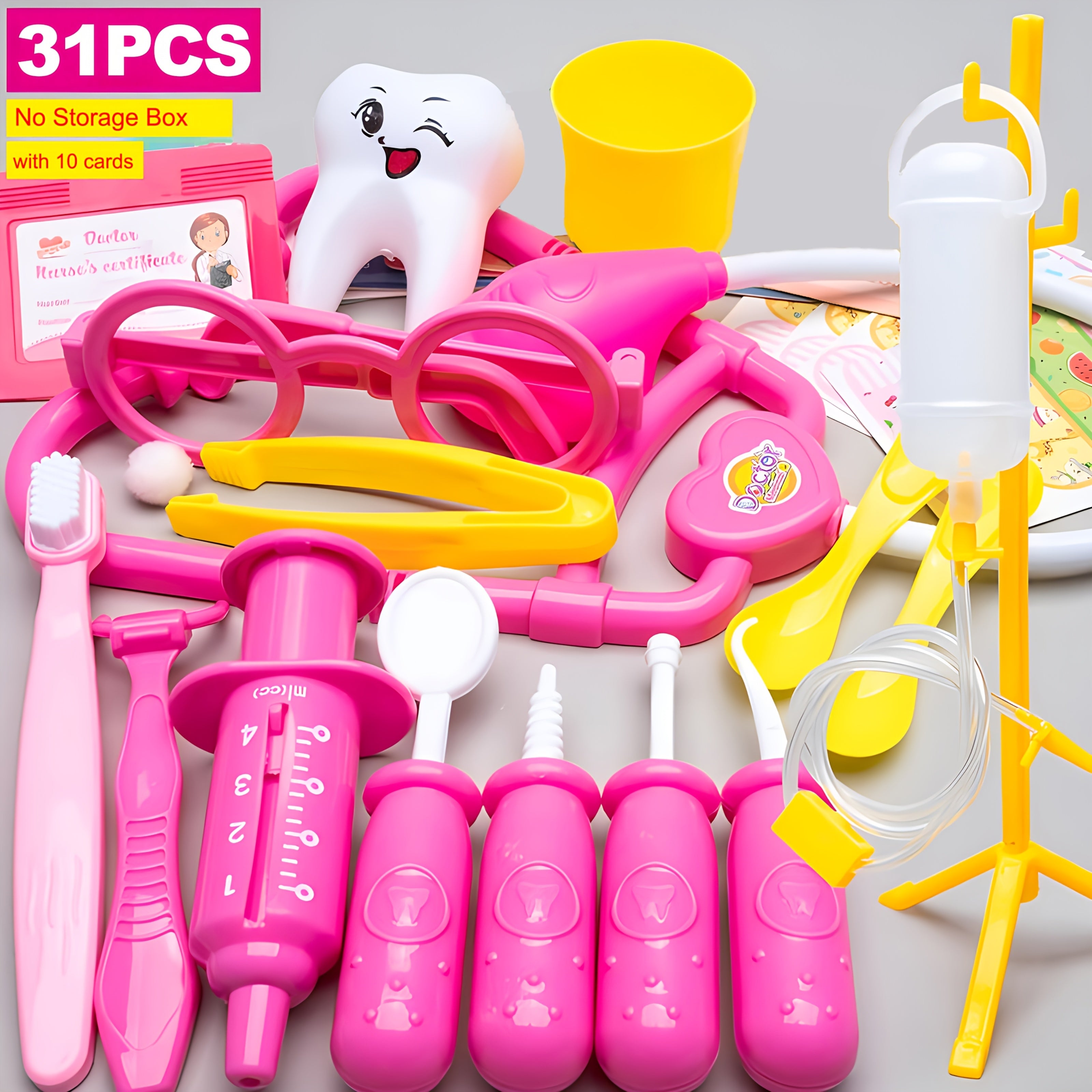 Kids Doctor Playset Pretend Medical Kit for Toddlers Educational Toy