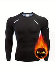 Men's Long Sleeve Compression Shirt for Sports Workout