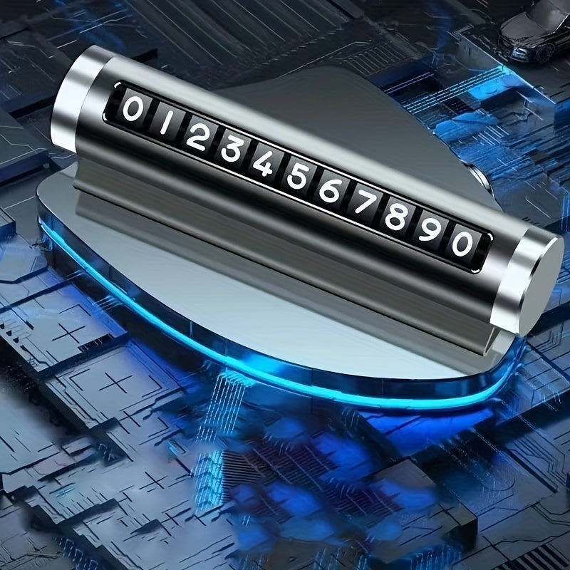 Temporary Parking Phone Number Plate High Temp Resistant Vehicle Accessory