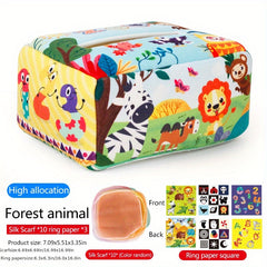 Baby Tissue Box Sensory Toy with Pleated Toys