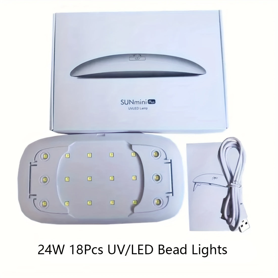 Large Size Foldable UV LED Resin Light with Double Light Source Lamp Beads