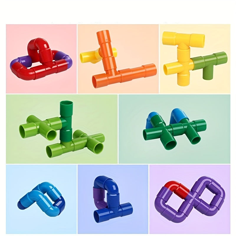 Montessori Building Blocks Water Pipe Creations Educational Toy Gift