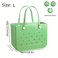 Hollowed Beach Bag Large Capacity Portable Handbag