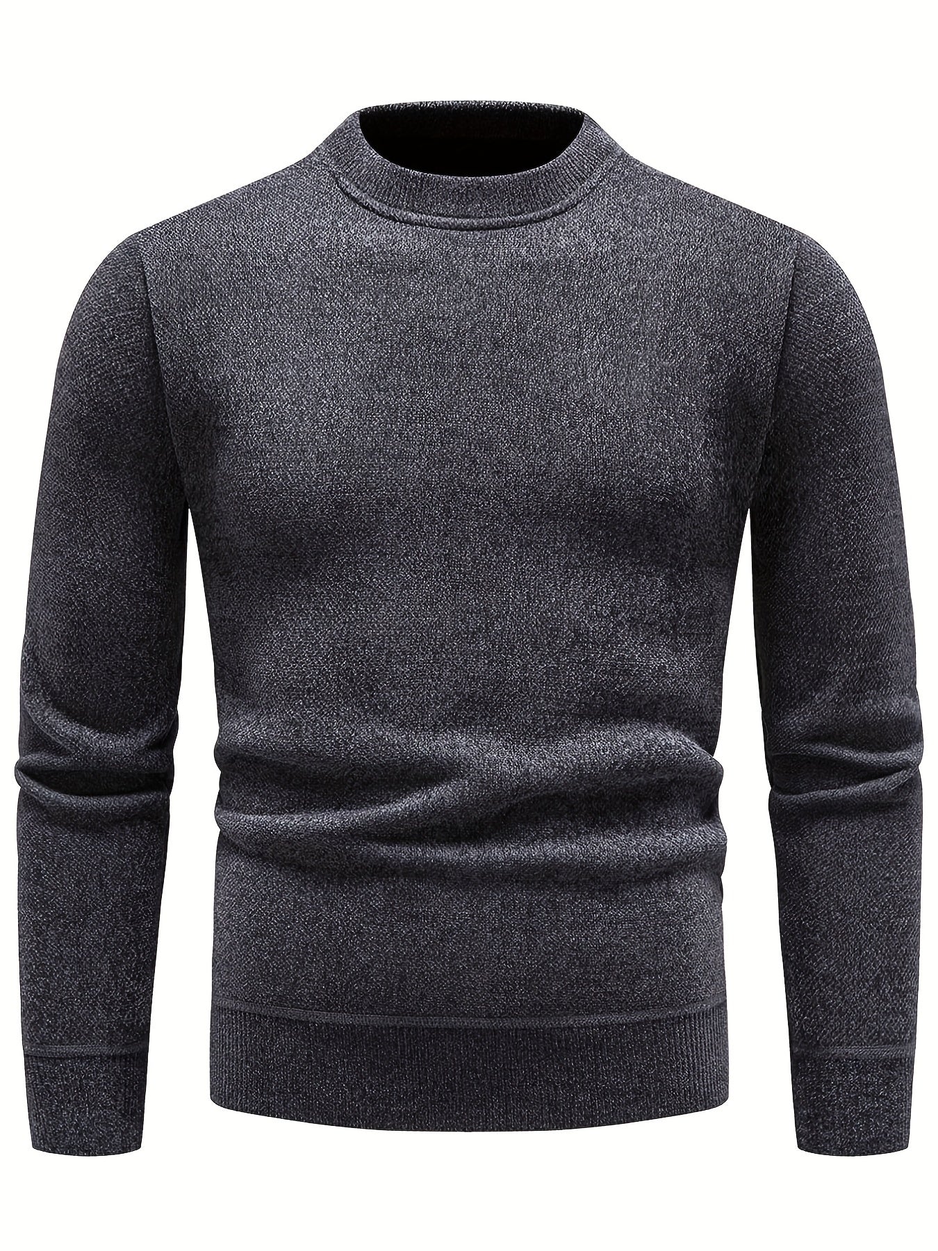 Men's Solid Sweater Pullover Jumper for Spring Fall