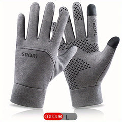 Winter Warm Thickened Gloves Windproof Waterproof Anti slip Touch Screen