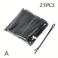 25 Pcs Hair Clips Pins Curly Wavy Slides Bobby Pins Styling Accessories