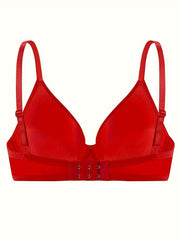 Glossy Thick Cup Bras & Bow T Shirt Bra Lingerie