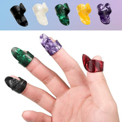 8pcs 4pcs Thumb Finger Picks Medium Flat Celluloid Guitar Ukulele Picks