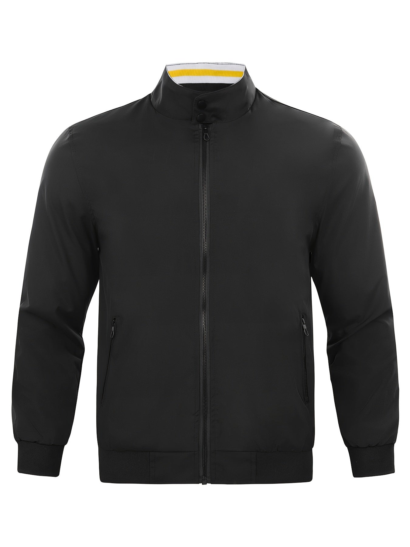 Men's Casual Thermal Zipper Hooded Jacket Long Sleeve Outwear