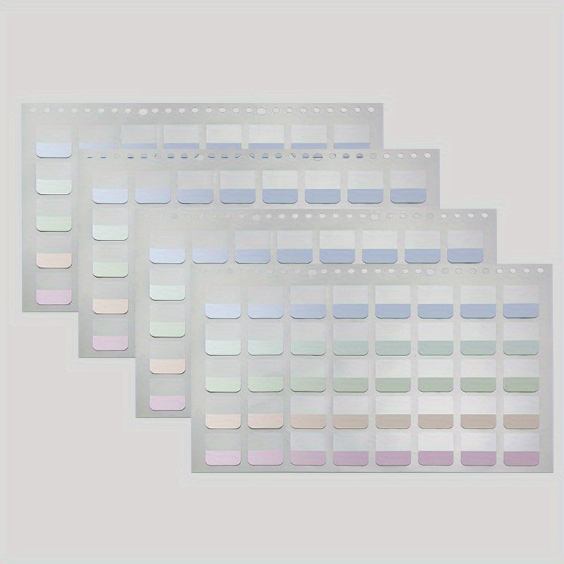 Morandi Series Index Stickers, Light Colors, 2 Packs