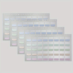 Morandi Series Index Stickers, Light Colors, 2 Packs