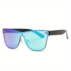Y2K Retro Frameless Sunglasses Men's Sunshade Anti UV Lightweight Glasses