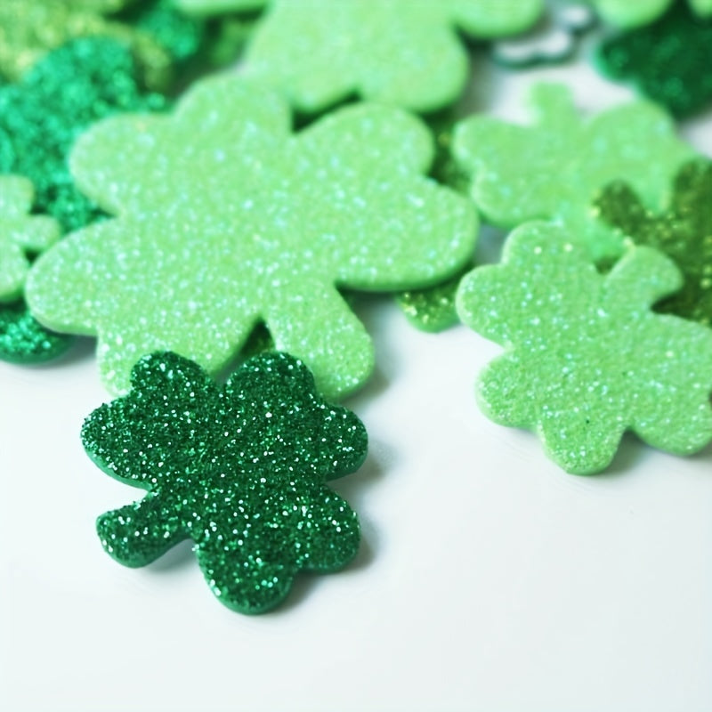 80pcs St Patrick's Clover Stickers Shamrock Seal Labels Adhesive Label