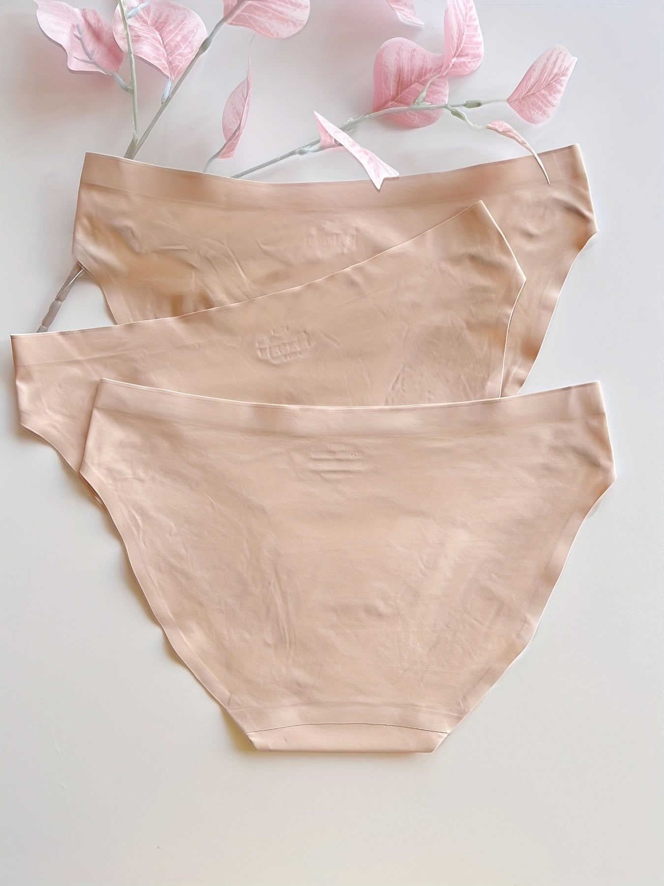 3pcs Seamless Breathable Briefs Lingerie Underwear