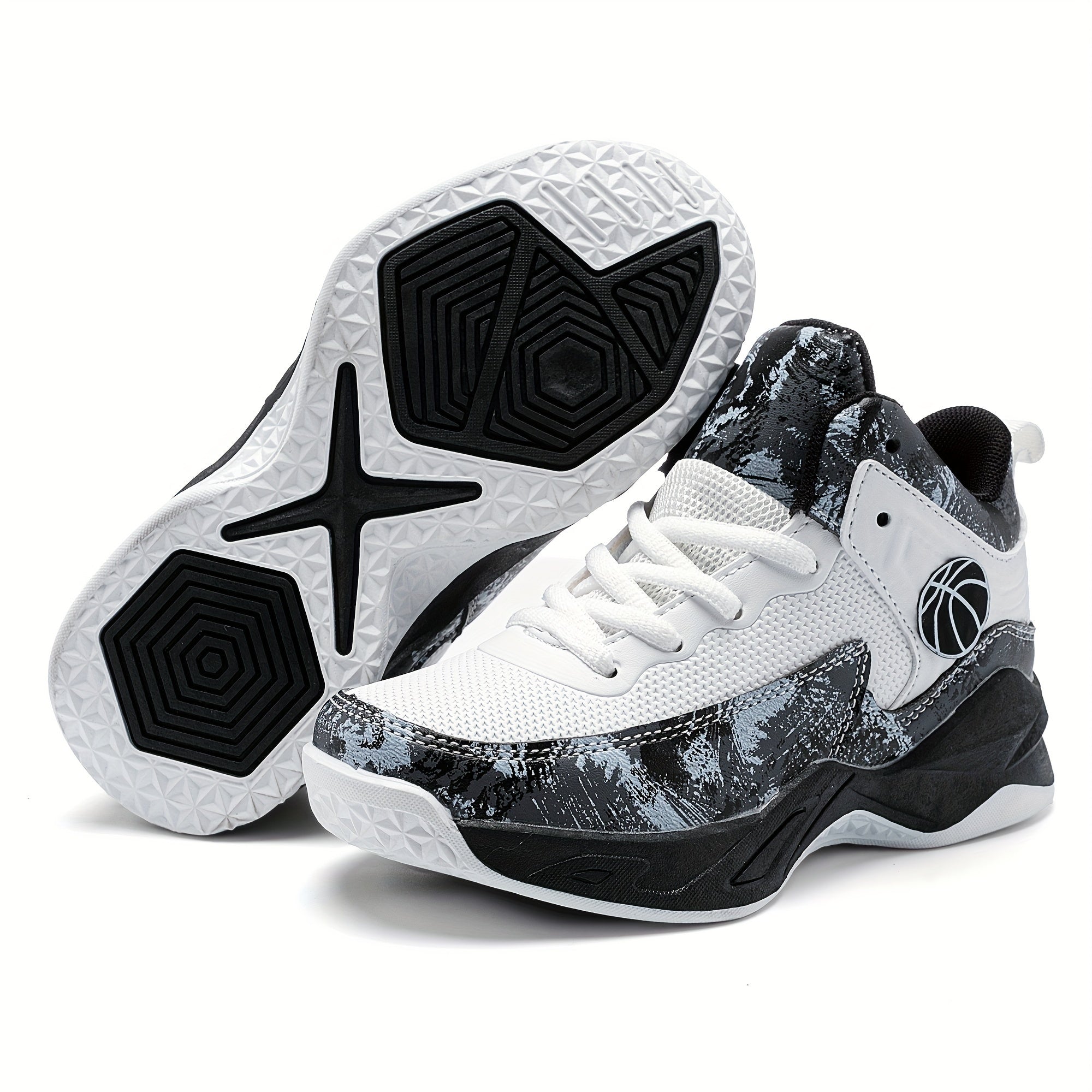 Boys' Casual Basketball Shoes Breathable Anti Slip Wear resistant Sneakers