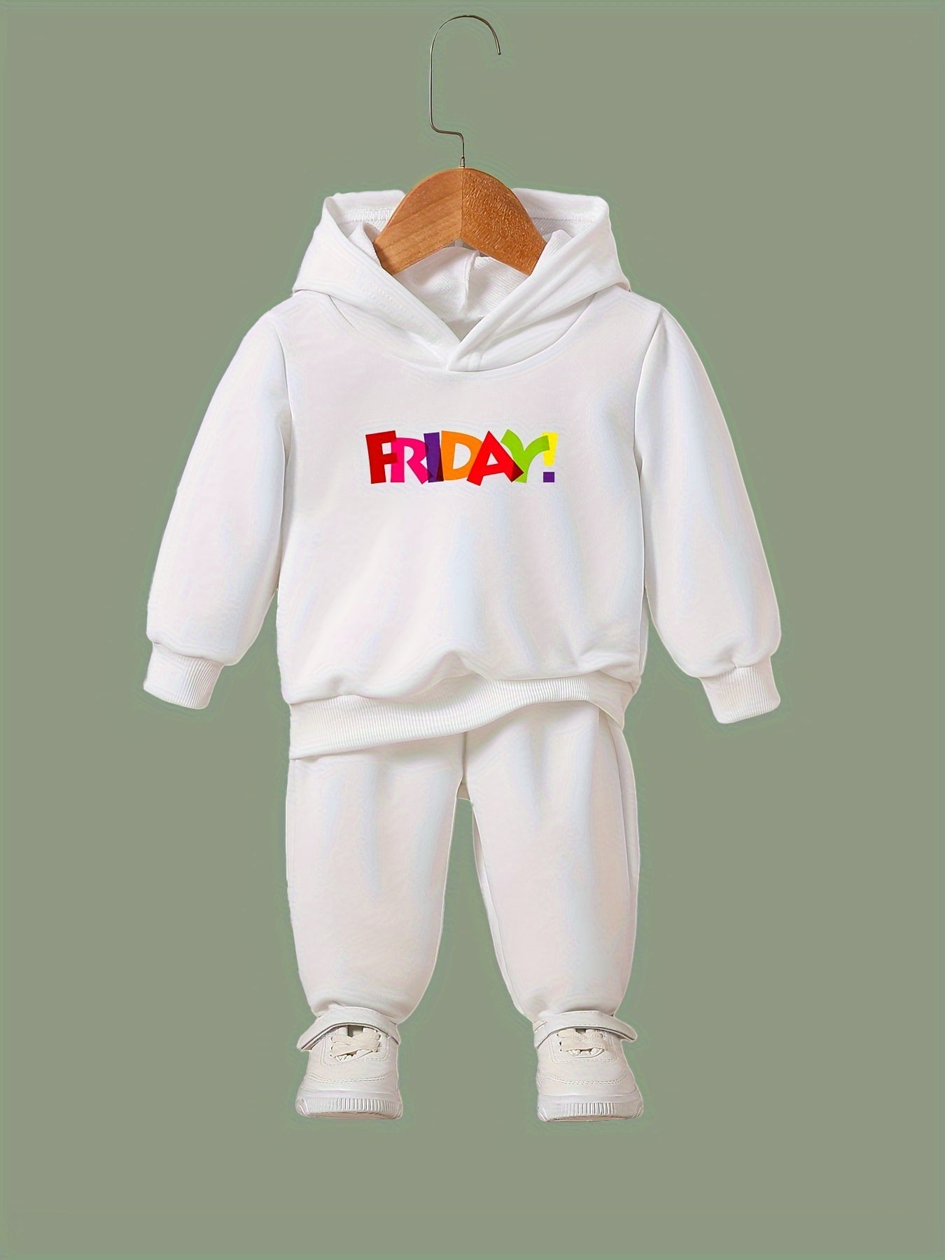 OERYUI Friday Print Hoodies Pants Set Spring Fall Sports Christmas Gift