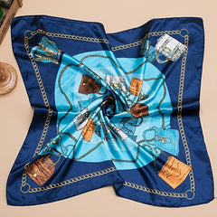 Printed Square Scarf Lightweight Scarf Holiday Gift Scarf