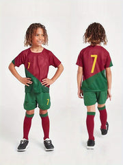 Boy's Soccer Jersey & Shorts Set for Football Training