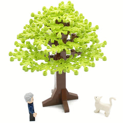 90pcs Building Blocks Tree Set DIY MOC City Street View Road Garden Jungle