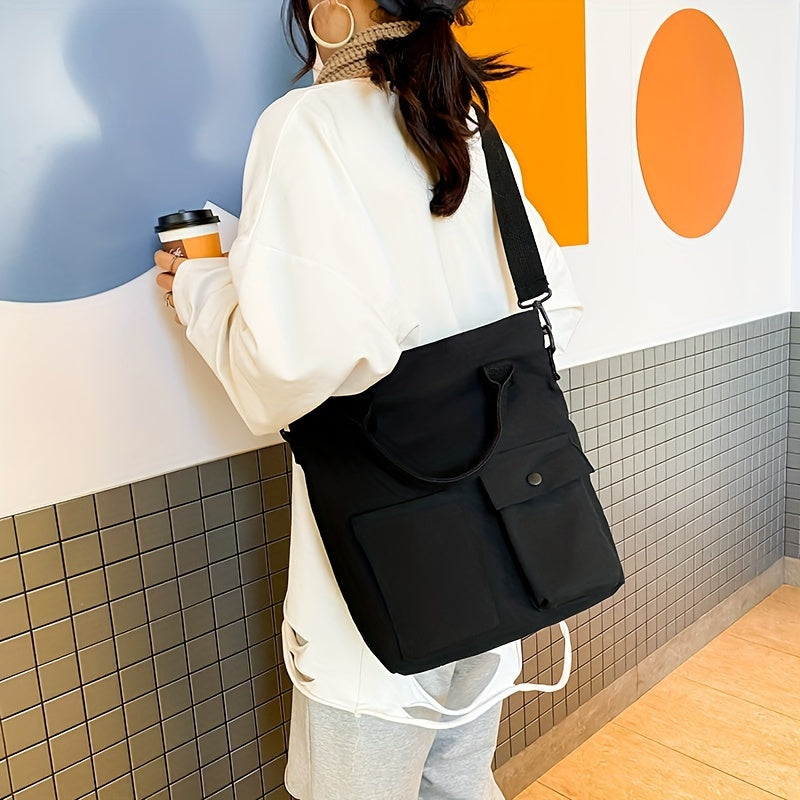 Canvas Tote Bag Women's Handbag Large Capacity Crossbody Purse