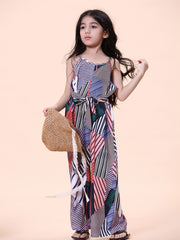 Girls Boho Style Cami Jumpsuit for Summer Music