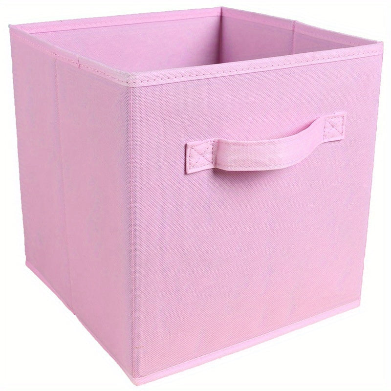 1pc Foldable Fabric Storage Box File Storage Box Household Clothes