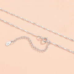 925 Sterling Silver Necklace Women's Clavicle Chain Variety Of Chain Types