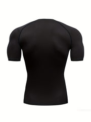 2pcs Men's Quick Dry Sports T Shirts High Stretch Compression
