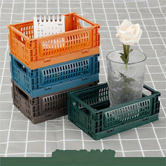Small Folding Storage Basket for Picnics and Organization