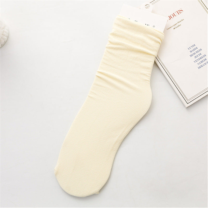 Summer Thin Casual Pile Socks for Women