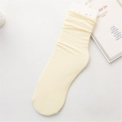 Summer Thin Casual Pile Socks for Women