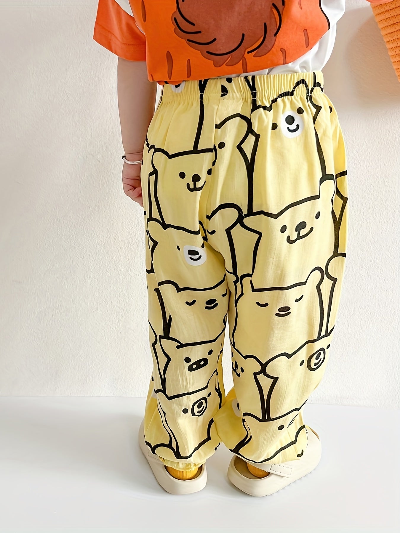 Kids Mosquito-Proof Cartoon Print Pants for Spring, Summer & Autumn