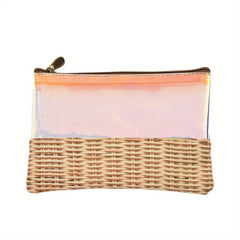 Clear Laser Travel Toiletry Bag Zipper Pencil Case