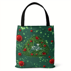 Christmas Canvas Bag Lightweight Shoulder Bag Tote Bag Handbag Shopping Bag