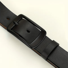 Rectangular Buckle Belt Casual PU Belt Unisex Jeans Pants Belt