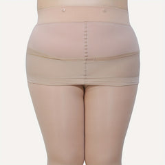  Two Tone Plush Lined Fishnet Pantyhose
