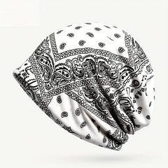 Paisley Print Lightweight Beanie Elastic Skull Hat Women Turban Cap