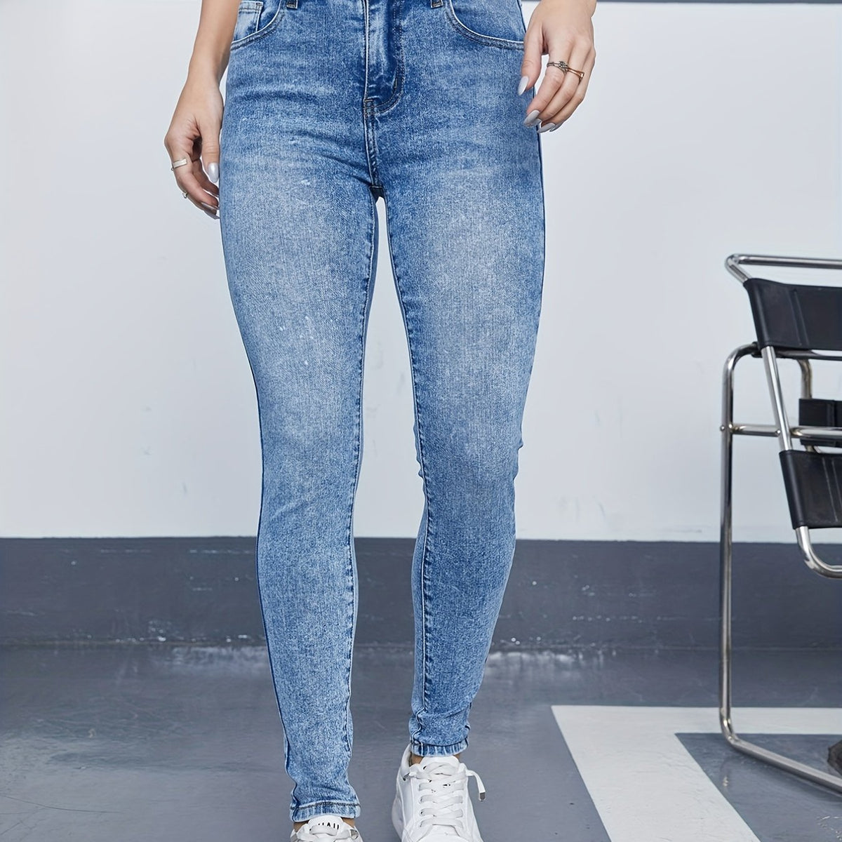 High Waist Skinny Jeans Women's Denim Pants