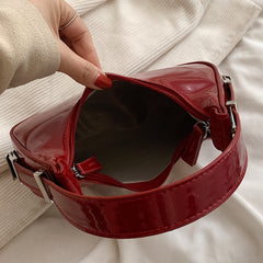 Solid Color Minimalist Shoulder Bag for Women