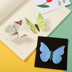 30pcs Butterfly Sticky Notes Cartoon Style For Students Work Note Stickers