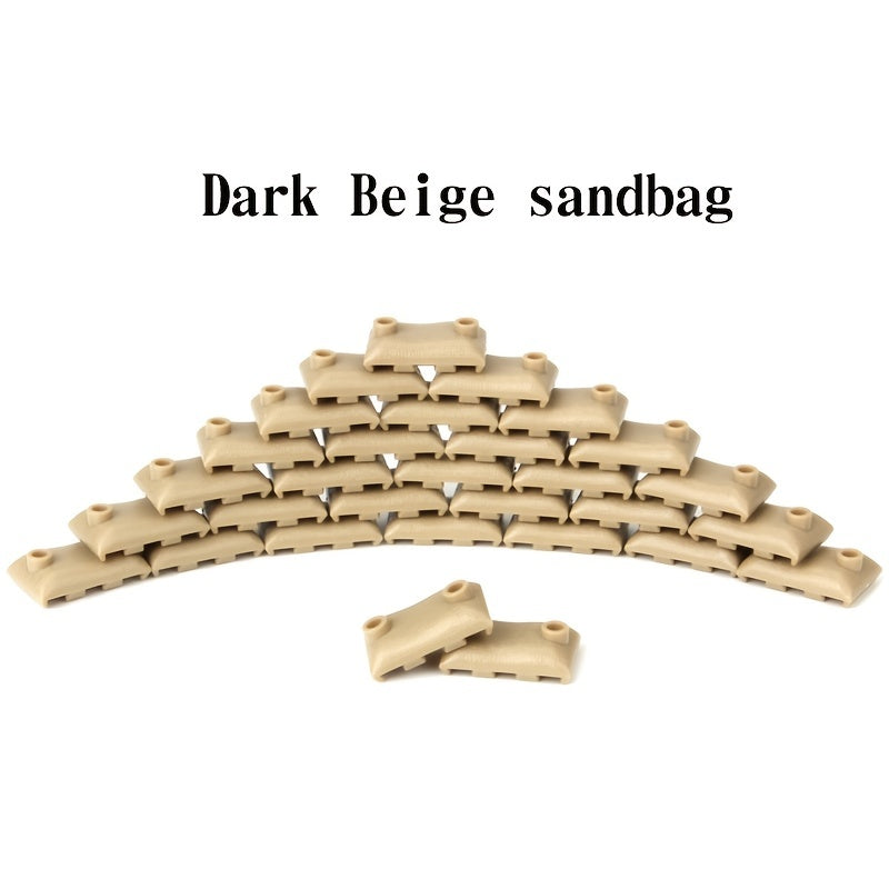 Building Block Military Soldiers Bunkers Trenches Sandbags Weapons Puzzle