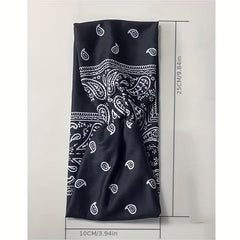 6pcs Boho Print Wide Headband Yoga Running Sweatband