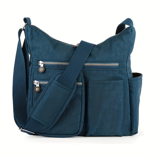 Waterproof Anti Theft Crossbody Bag Durable Nylon Satchel for Men & Women