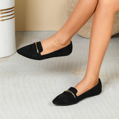 Women's Pointed Toe Ballet Flats Soft Sole Slip On Shoes Casual Walking