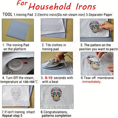 Sunflower Butterfly Iron On Heat Transfer Patch Stickers Clothing Bag Decor
