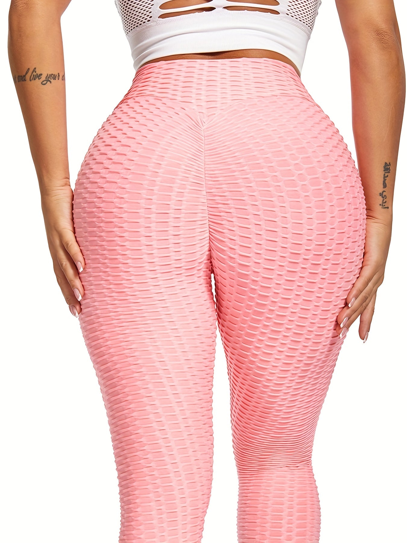 Women's High Waist Butt Lifting Yoga Leggings for Fitness and Running