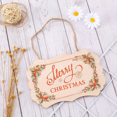 10pcs Wood Crafts Blanks DIY Hanging Decorations for Halloween & Christmas