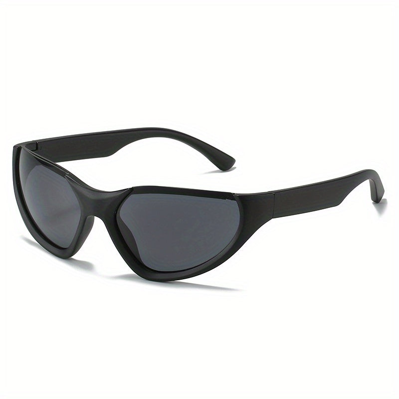 Y2K Wrap Around Sunglasses Cyberpunk Mirror Lens UV400