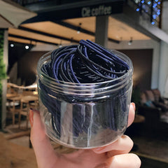 100pcs Elastic Hair Bands Rubber Hair Ties Hair Bands