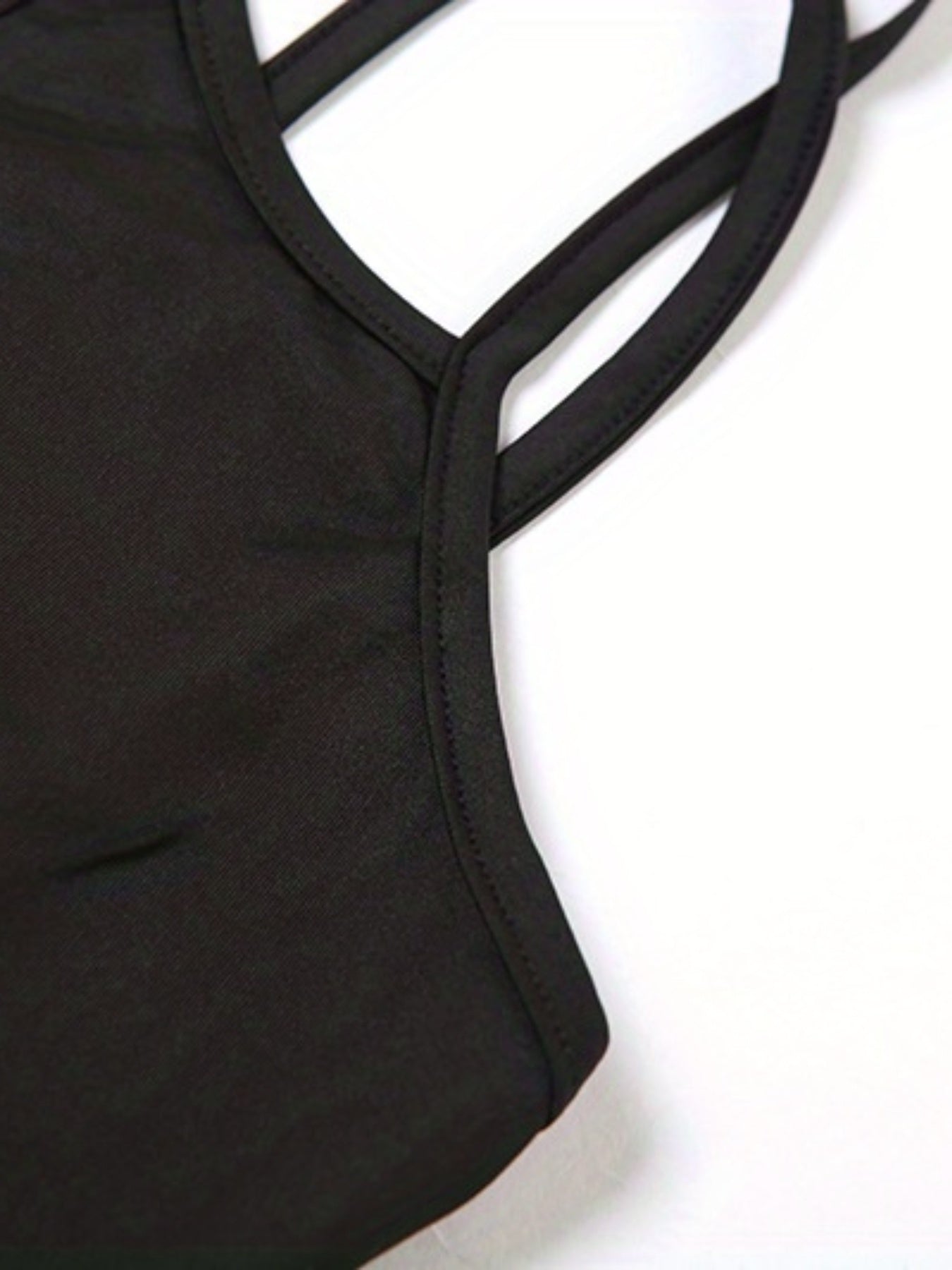 Criss Cross Cami Jumpsuit Sleeveless Slim Fit Spring Summer